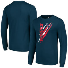 Washington Capitals Starter Color Scratch Long-Sleeve T-Shirt - Navy T-shirts