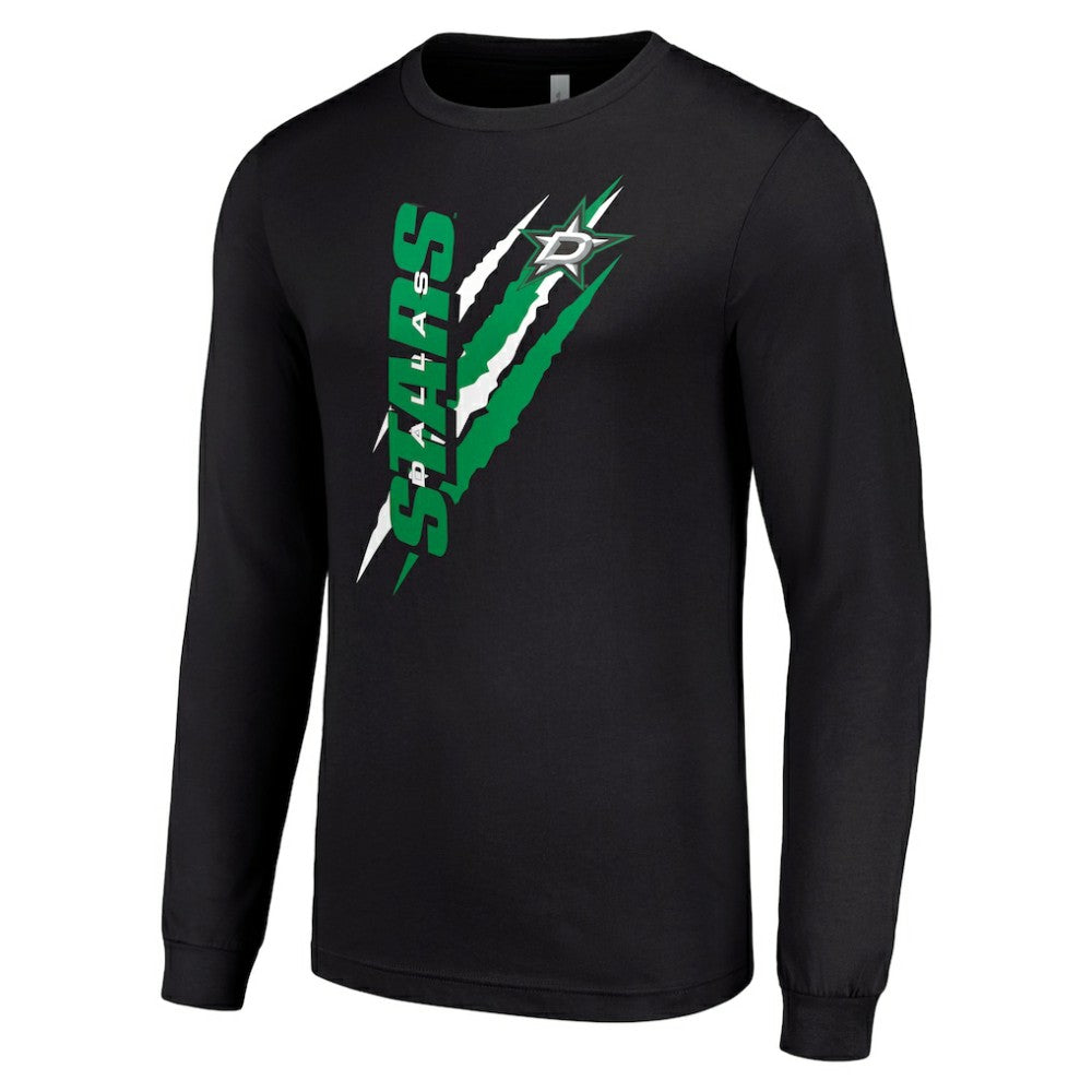 Dallas Stars Starter Color Scratch Long-Sleeve T-Shirt - Black T-shirts