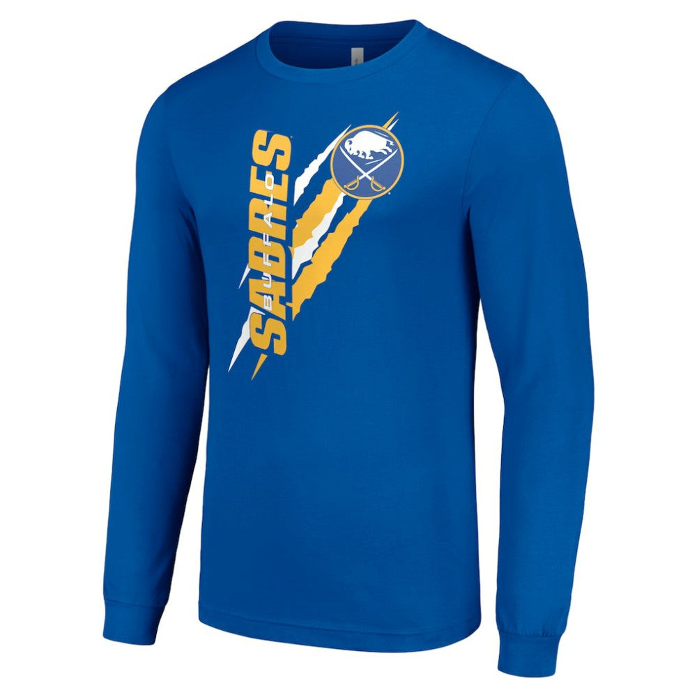 Buffalo Sabres Starter Color Scratch Long-Sleeve T-Shirt - Royal T-shirts