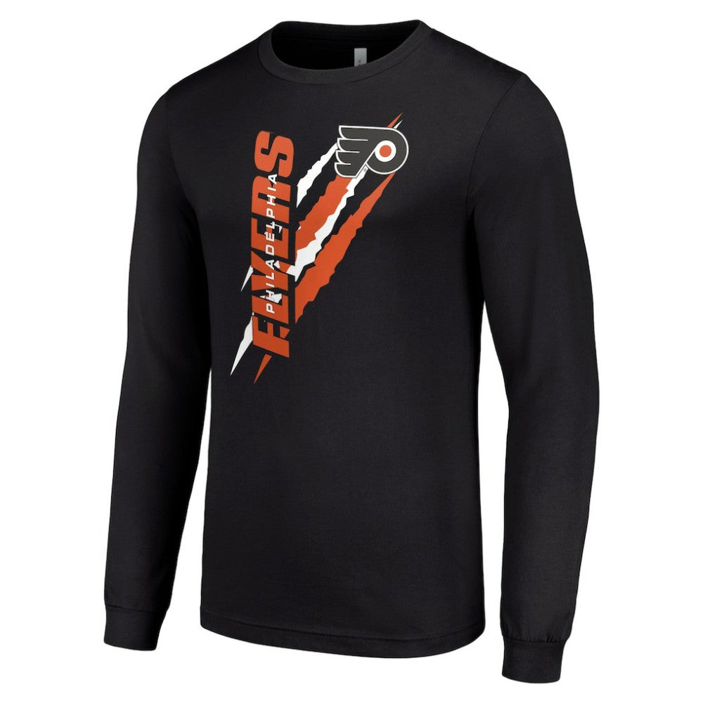 Philadelphia Flyers Starter Color Scratch Long-Sleeve T-Shirt - Black T-shirts