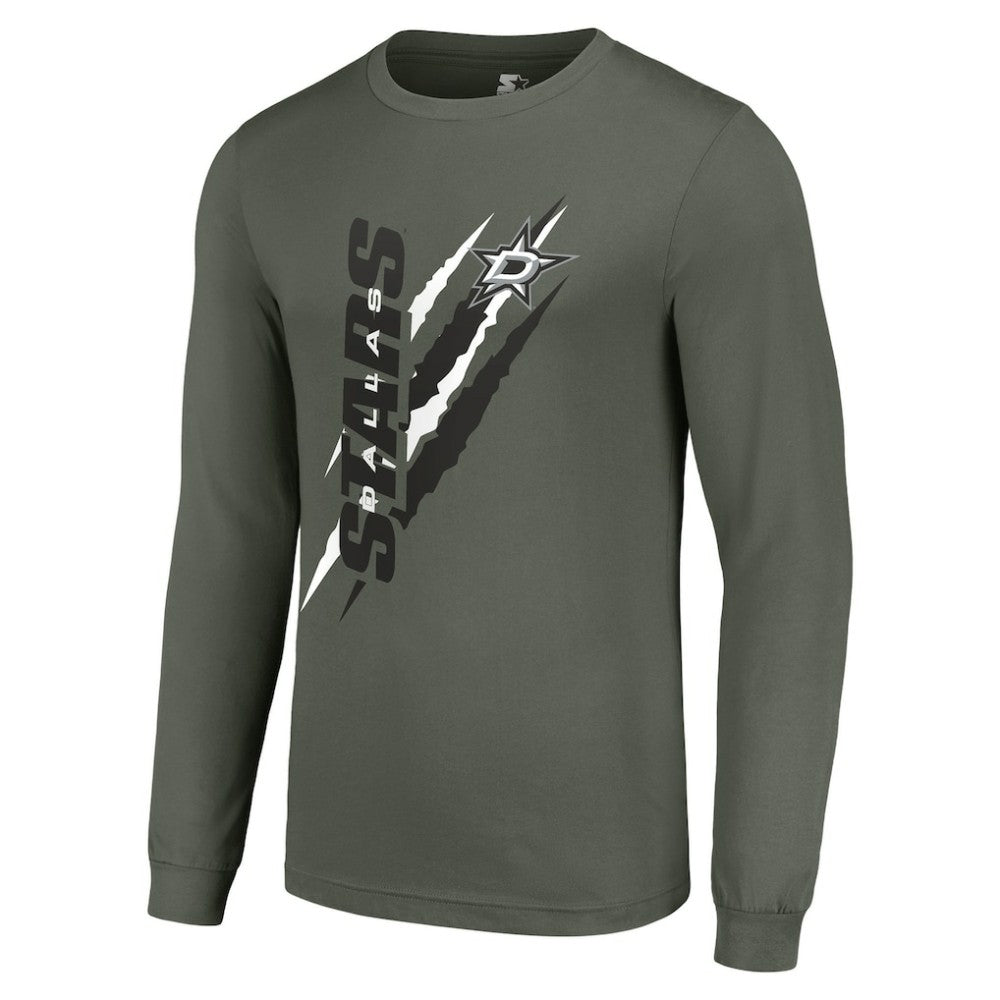 Dallas Stars Starter Color Scratch Long-Sleeve T-Shirt - Green T-shirts