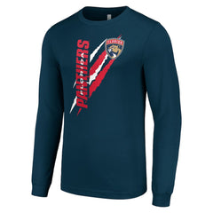 Florida Panthers Starter Color Scratch Long-Sleeve T-Shirt - Navy T-shirts