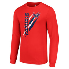 Washington Capitals Starter Color Scratch Long-Sleeve T-Shirt - Red T-shirts