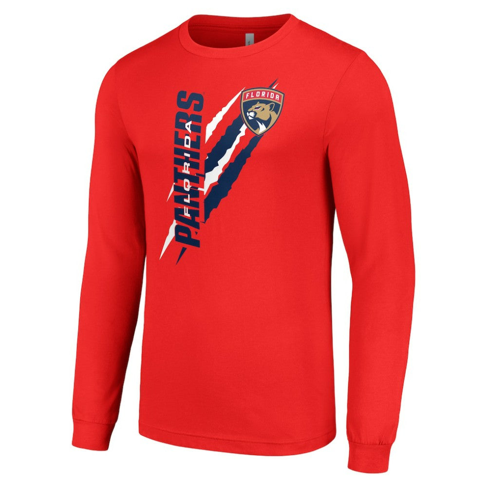 Florida Panthers Starter Color Scratch Long-Sleeve T-Shirt - Red T-shirts