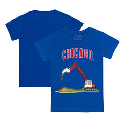 Chicago Cubs Tiny Turnip Youth Excavator T-Shirt Royal