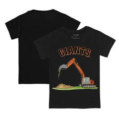 San Francisco Giants Tiny Turnip Youth Excavator T-Shirt Black