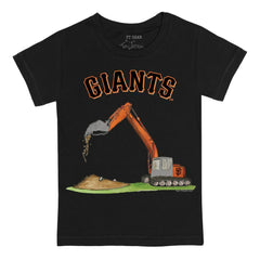 San Francisco Giants Tiny Turnip Youth Excavator T-Shirt Black
