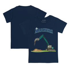 Seattle Mariners Tiny Turnip Youth Excavator T-Shirt Navy