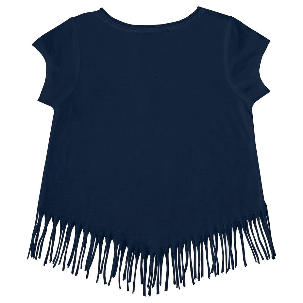 Washington Nationals Tiny Turnip Girls Youth Mermaid Fringe T-Shirt Navy