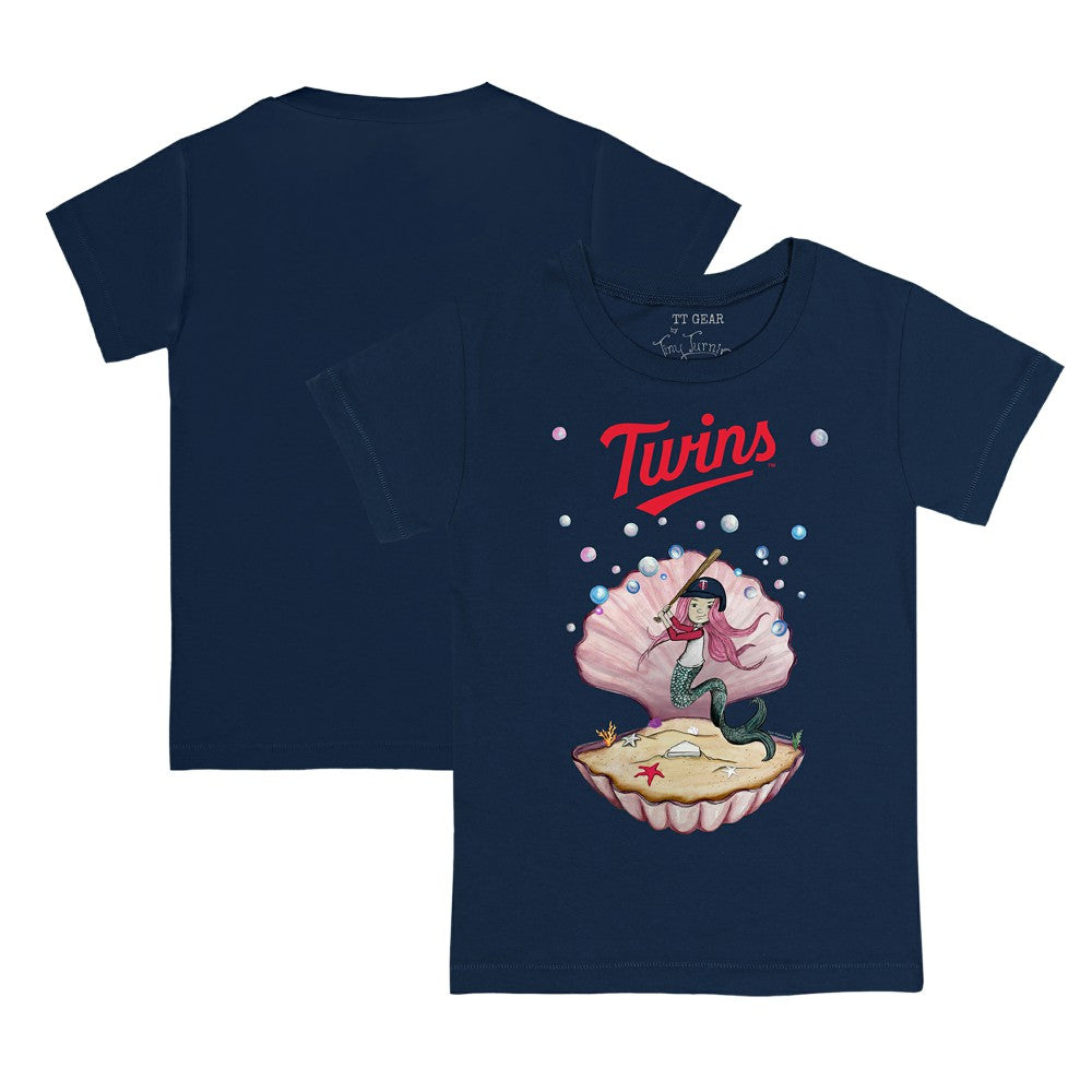 Minnesota Twins Tiny Turnip Youth Mermaid T-Shirt Navy