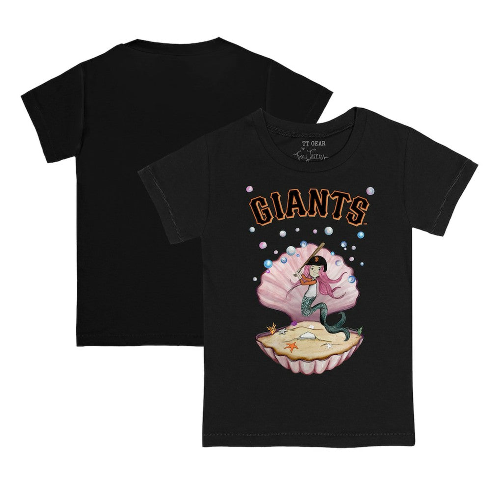 San Francisco Giants Tiny Turnip Youth Mermaid T-Shirt Black