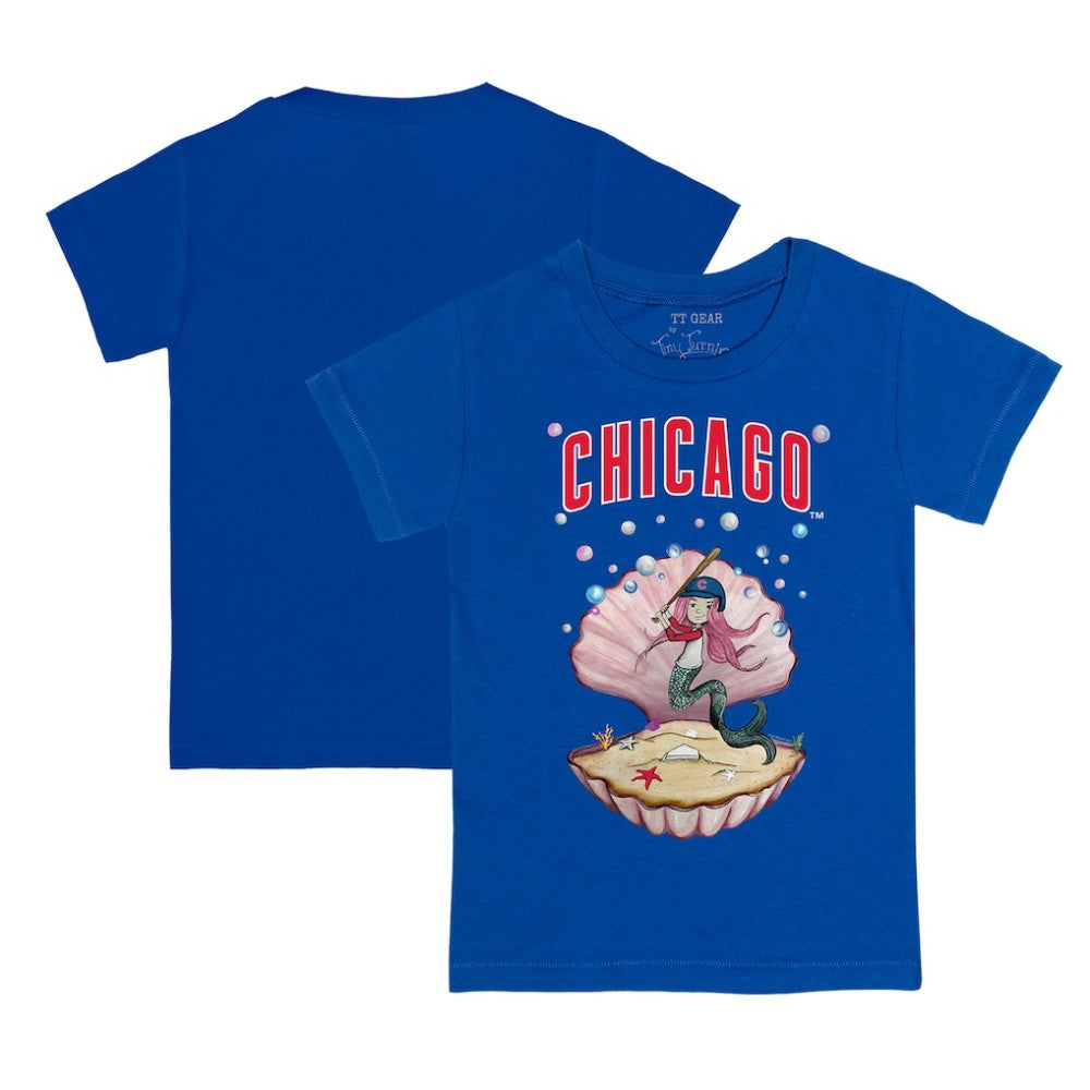 Chicago Cubs Tiny Turnip Youth Mermaid T-Shirt Royal