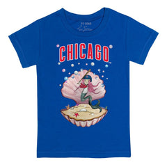 Chicago Cubs Tiny Turnip Youth Mermaid T-Shirt Royal