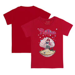 Philadelphia Phillies Tiny Turnip Youth Mermaid T-Shirt Red