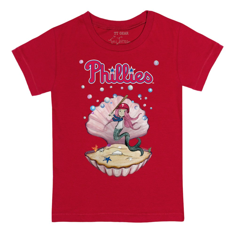 Philadelphia Phillies Tiny Turnip Youth Mermaid T-Shirt Red