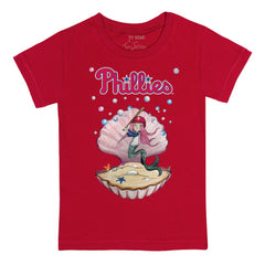 Philadelphia Phillies Tiny Turnip Youth Mermaid T-Shirt Red