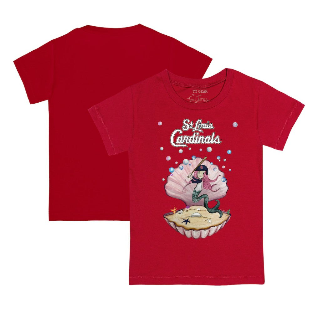 St. Louis Cardinals Tiny Turnip Youth Mermaid T-Shirt Red