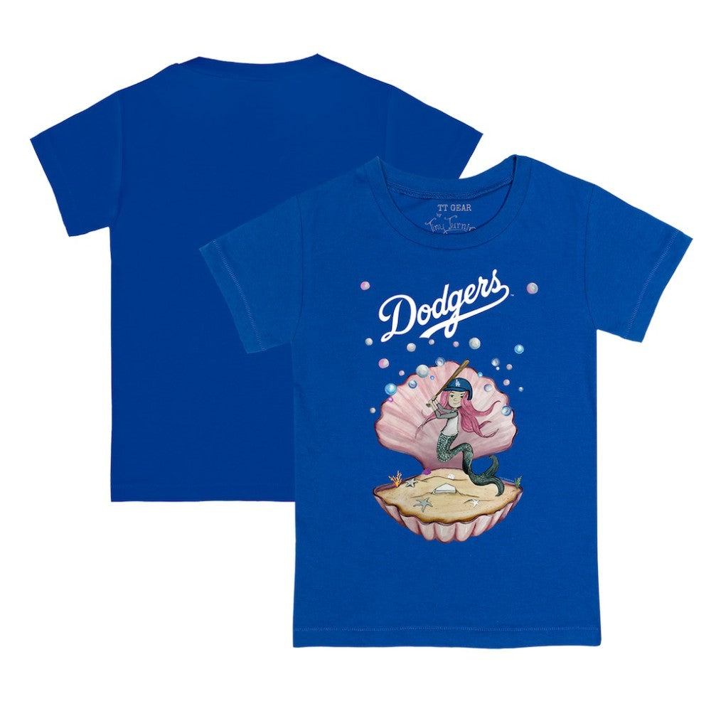 Los Angeles Dodgers Tiny Turnip Youth Mermaid T-Shirt Royal