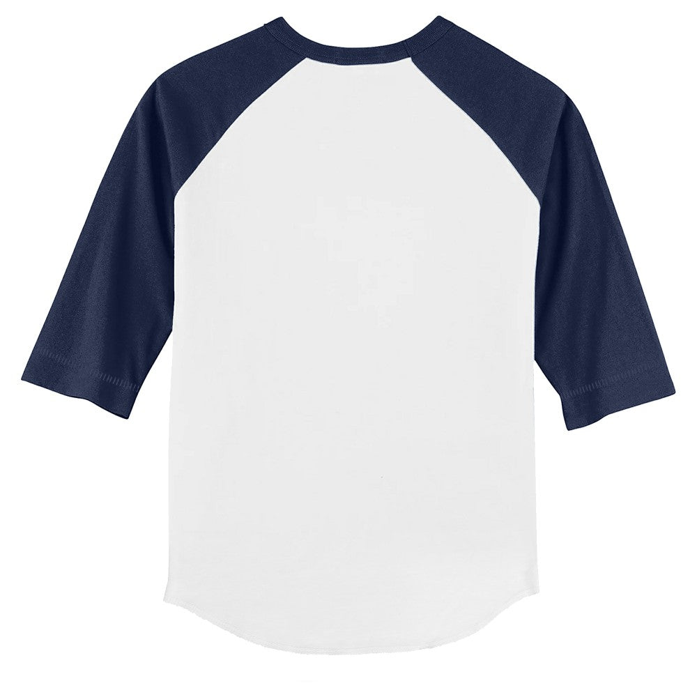 Milwaukee Brewers Tiny Turnip Youth Monster Truck 3/4-Sleeve Raglan T-Shirt White/Navy