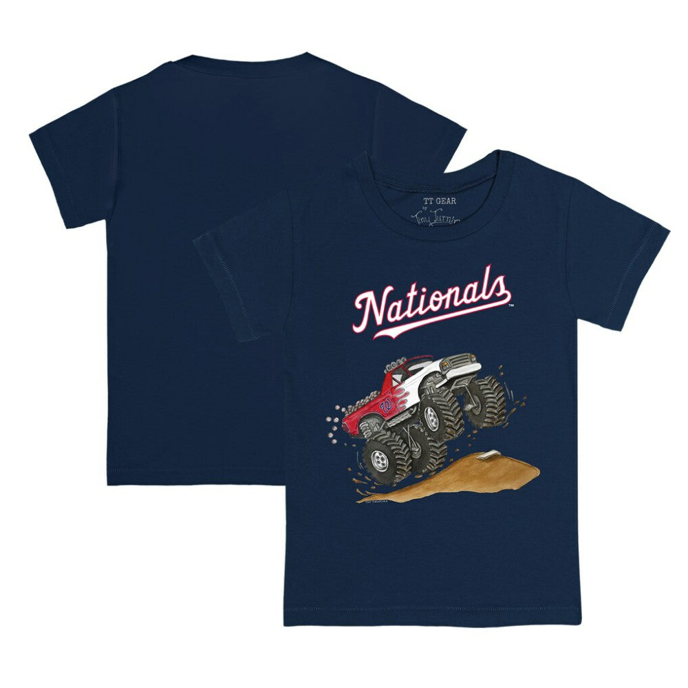Washington Nationals Tiny Turnip Youth Monster Truck T-Shirt Navy