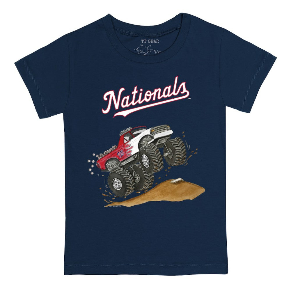 Washington Nationals Tiny Turnip Youth Monster Truck T-Shirt Navy