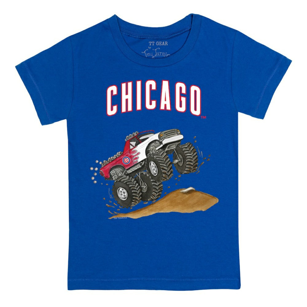 Chicago Cubs Tiny Turnip Youth Monster Truck T-Shirt Royal