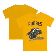 San Diego Padres Tiny Turnip Youth Monster Truck T-Shirt Gold