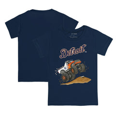 Detroit Tigers Tiny Turnip Youth Monster Truck T-Shirt Navy