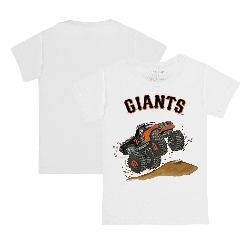 San Francisco Giants Tiny Turnip Youth Monster Truck T-Shirt White
