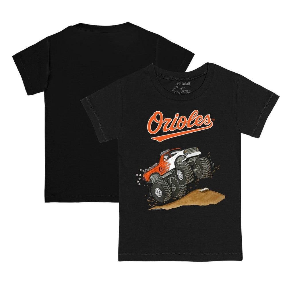 Baltimore Orioles Tiny Turnip Youth Monster Truck T-Shirt Black