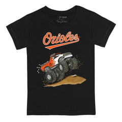 Baltimore Orioles Tiny Turnip Youth Monster Truck T-Shirt Black