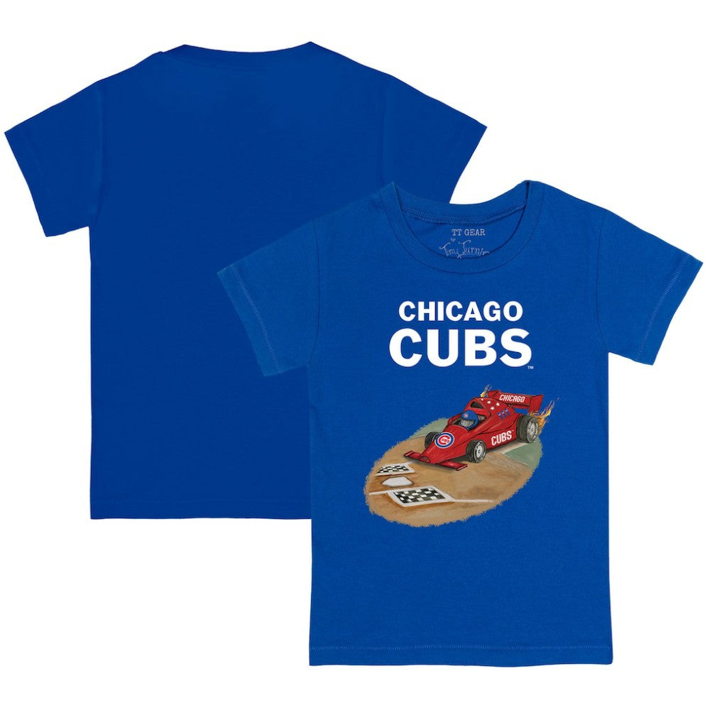 Chicago Cubs Tiny Turnip Youth Race Car T-Shirt Royal