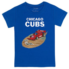 Chicago Cubs Tiny Turnip Youth Race Car T-Shirt Royal