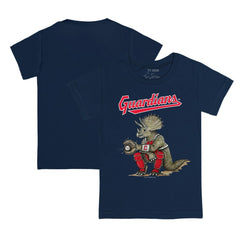 Cleveland Guardians Tiny Turnip Youth Triceratops T-Shirt Navy