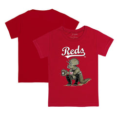 Cincinnati Reds Tiny Turnip Youth Triceratops T-Shirt Red