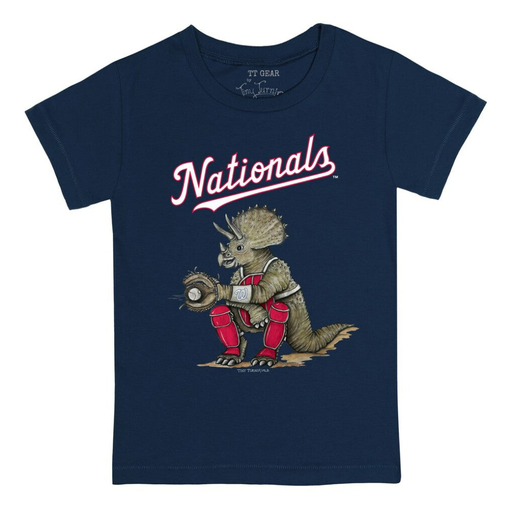 Washington Nationals Tiny Turnip Youth Triceratops T-Shirt Navy