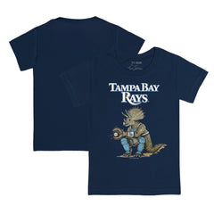 Tampa Bay Rays Tiny Turnip Youth Triceratops T-Shirt Navy