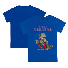 Texas Rangers Tiny Turnip Youth Triceratops T-Shirt Royal