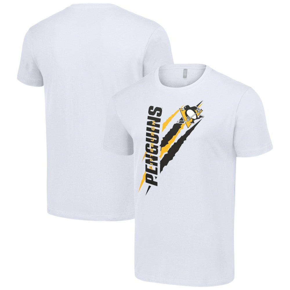 Pittsburgh Penguins Starter Color Scratch T-Shirt - White T-shirts