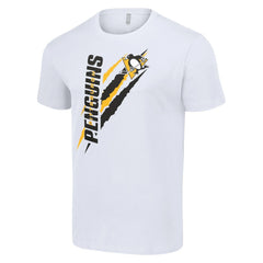 Pittsburgh Penguins Starter Color Scratch T-Shirt - White T-shirts