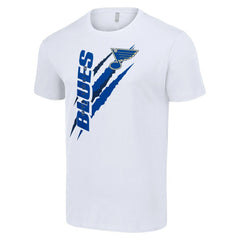 St. Louis Blues Starter Color Scratch T-Shirt - White T-shirts