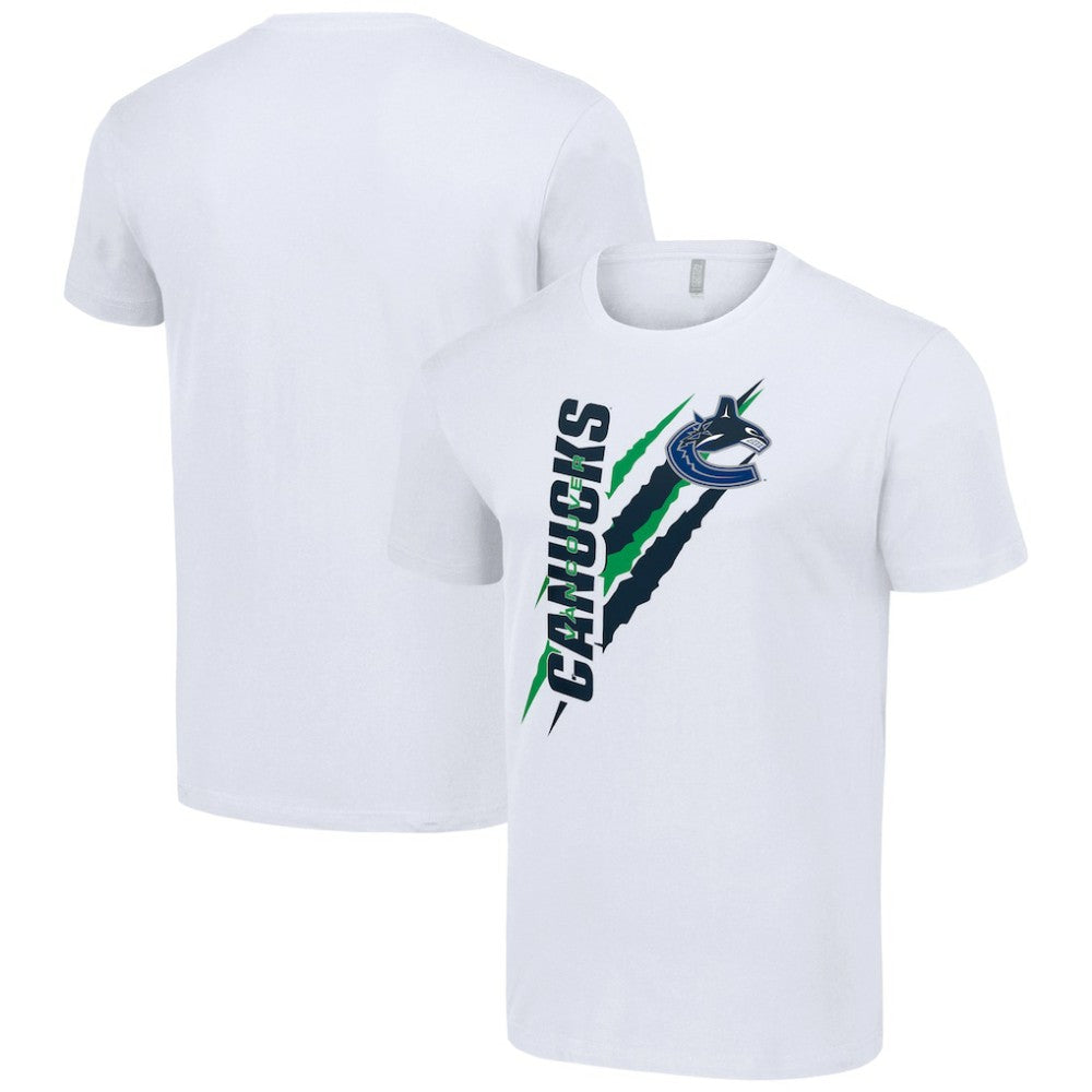 Vancouver Canucks Starter Color Scratch T-Shirt - White T-shirts