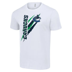 Vancouver Canucks Starter Color Scratch T-Shirt - White T-shirts
