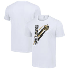 Vegas Golden Knights Starter Color Scratch T-Shirt - White T-shirts