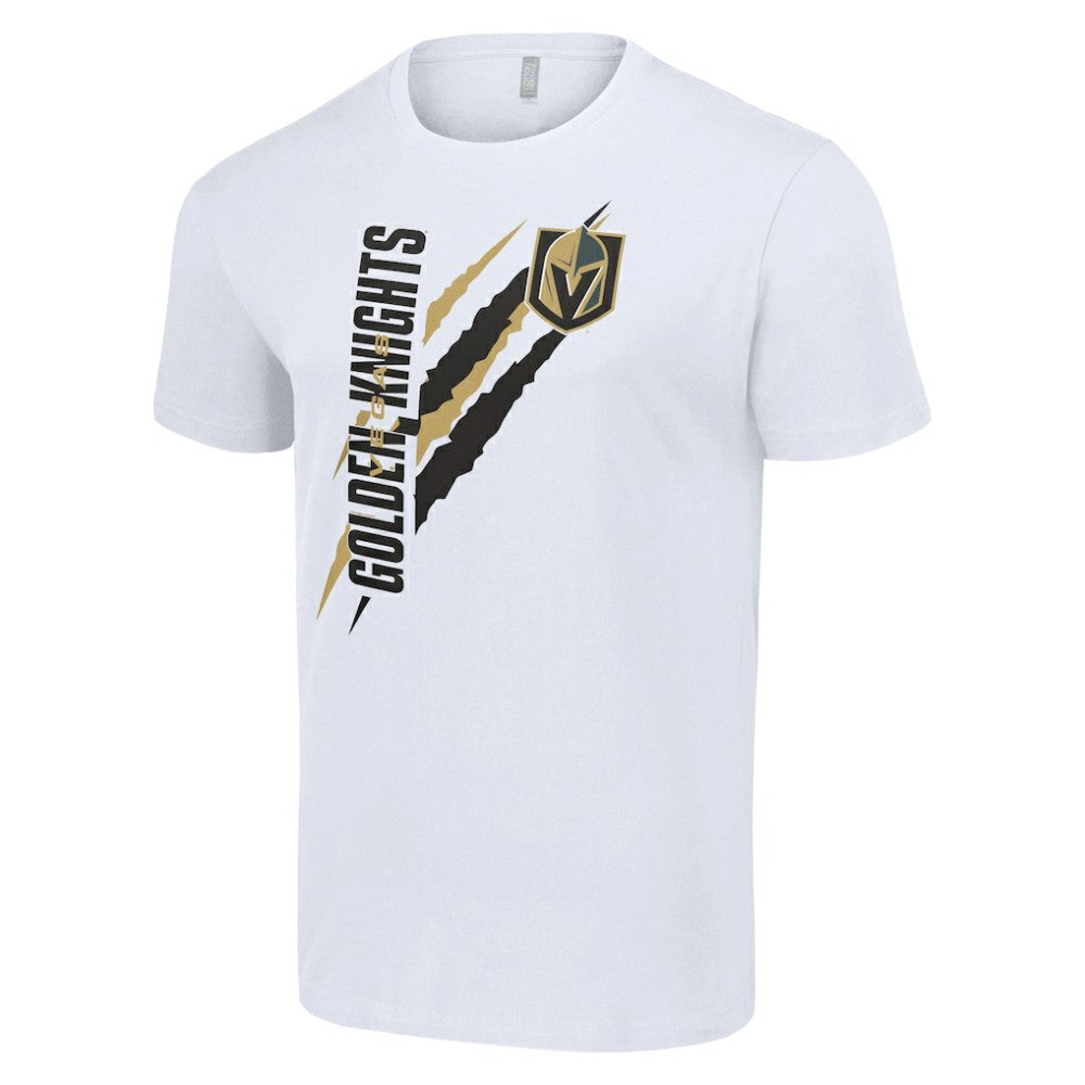 Vegas Golden Knights Starter Color Scratch T-Shirt - White T-shirts