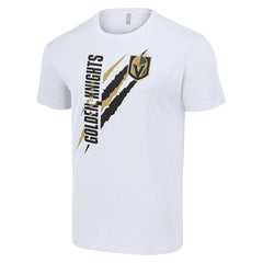 Vegas Golden Knights Starter Color Scratch T-Shirt - White T-shirts