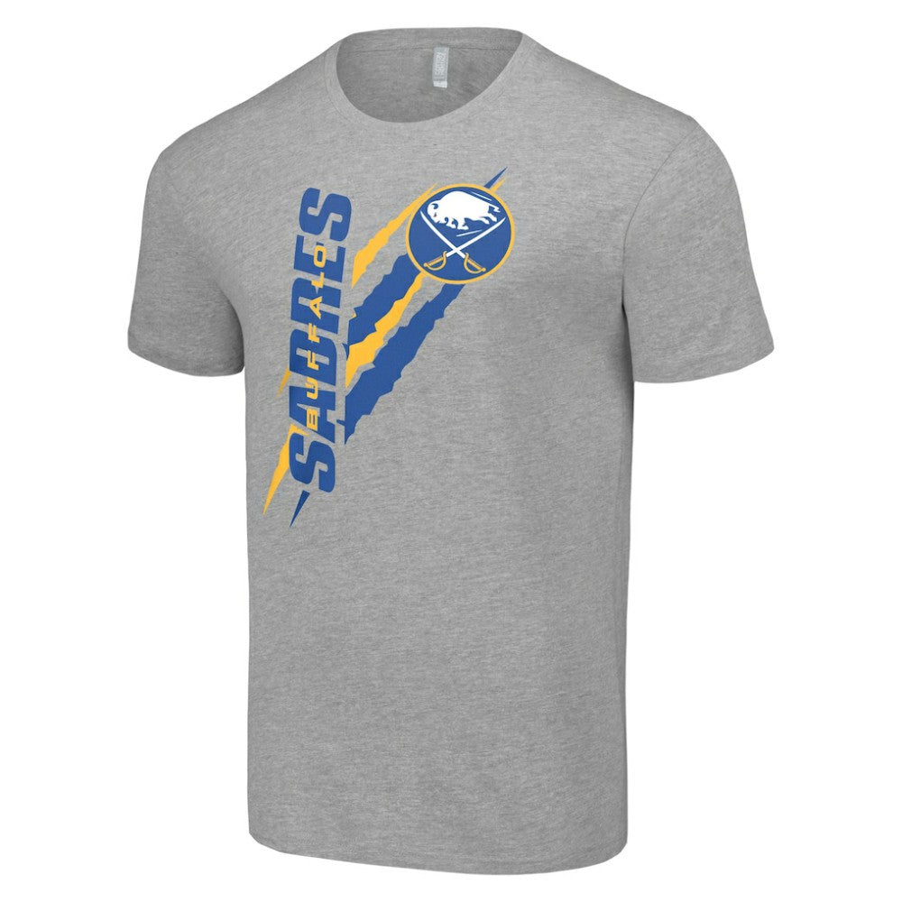 Buffalo Sabres Starter Color Scratch T-Shirt - Heather Gray T-shirts