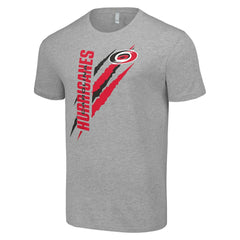 Carolina Hurricanes Starter Color Scratch T-Shirt - Heather Gray T-shirts