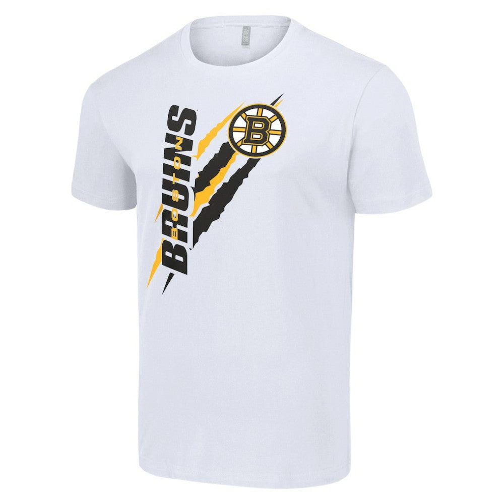 Boston Bruins Starter Color Scratch T-Shirt - White T-shirts