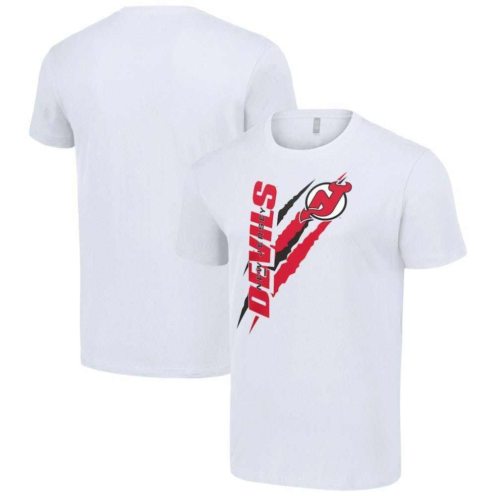 New Jersey Devils Starter Color Scratch T-Shirt - White T-shirts